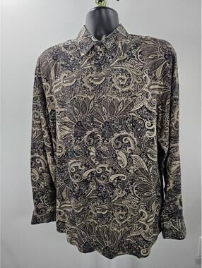 Vintage !00% Silk NWT Shirt